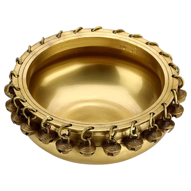 Touch Heart Metallic Bowl with Ghungroo Work - Image 3